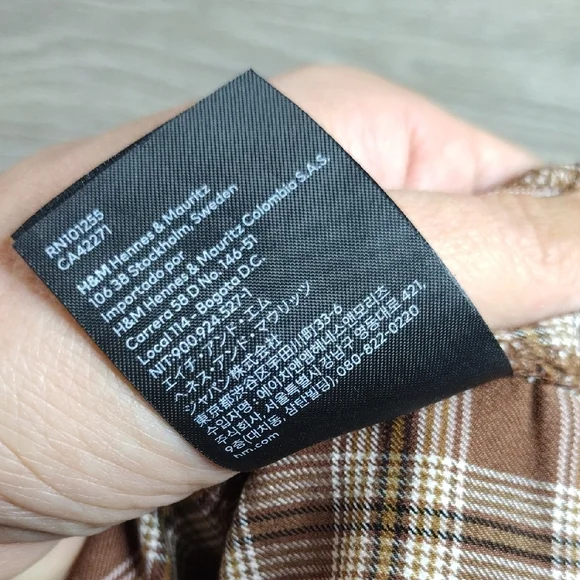 H&M Brown Plaid Camisole Top - Picture 12 of 16